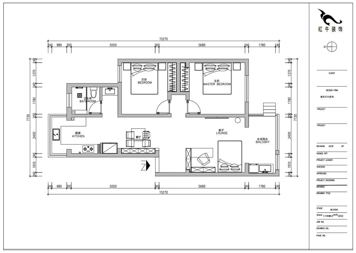 朱明琪｜美河园1-2-101-90㎡-现代风格｜2室1厅1卫｜老房改造｜定制家｜全包11万｜00_02平面布置图